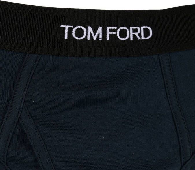 TOM FORD Slip met logoband Blauw