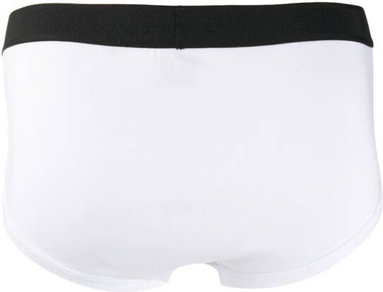 TOM FORD Slip met logoband Wit