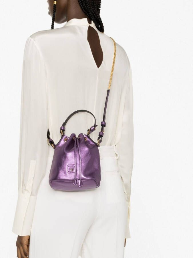 TOM FORD Disco kleine bucket-tas Paars