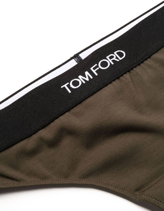 TOM FORD String met logoband Groen