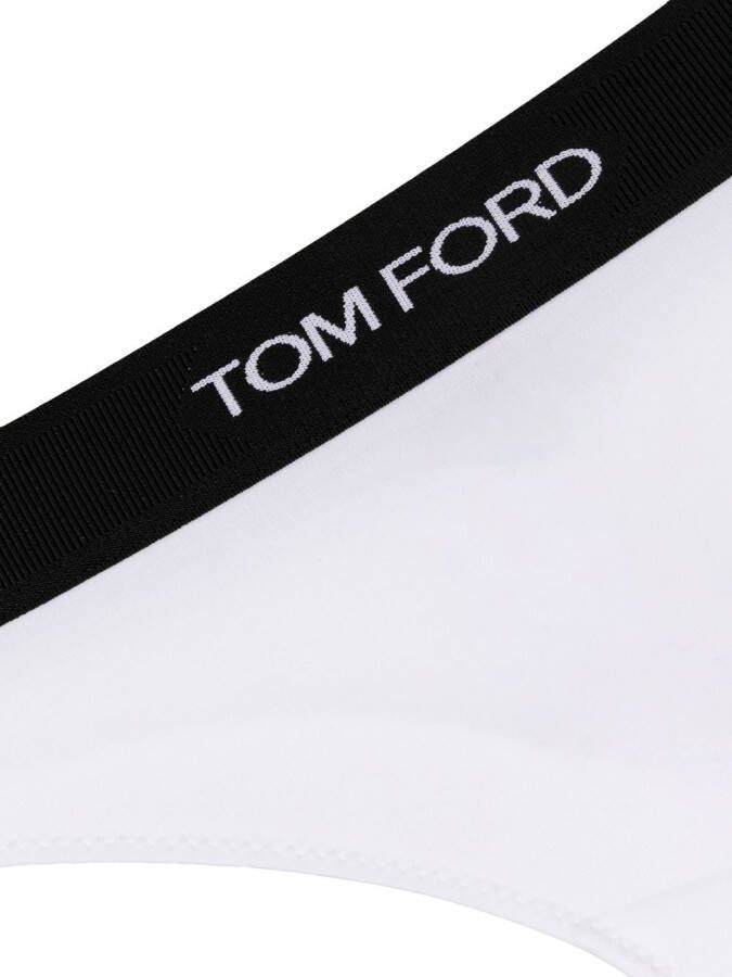 TOM FORD String met logoband Wit