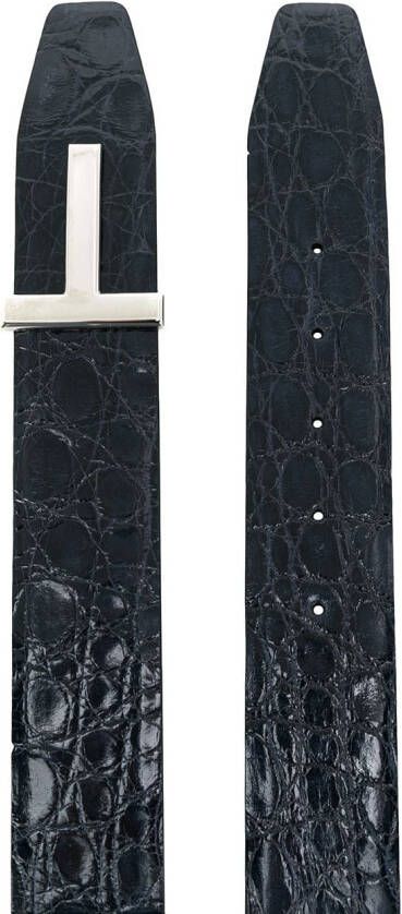 TOM FORD T-bar riem Blauw