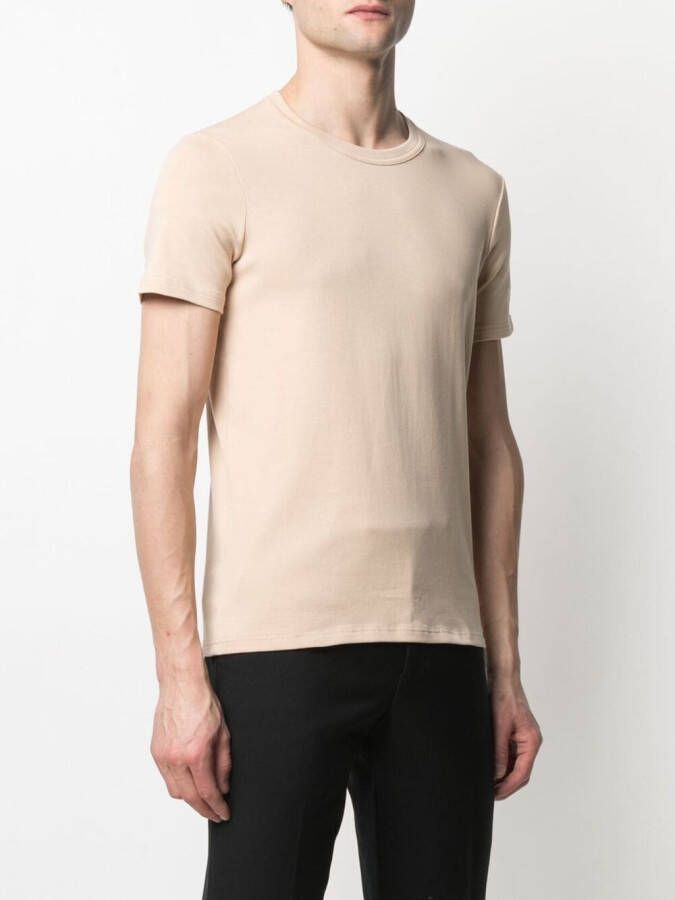 TOM FORD T-shirt met logopatch Beige