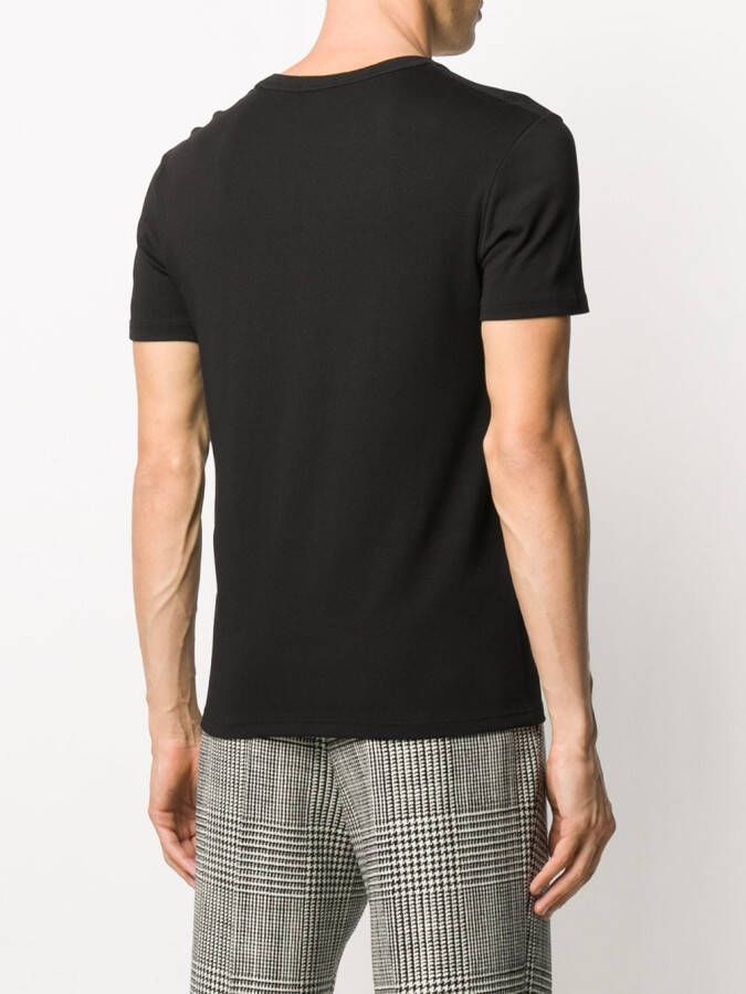 TOM FORD T-shirt met V-hals Zwart