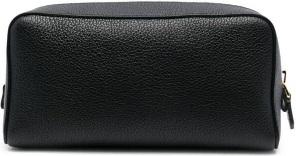 TOM FORD Toilettas met logoprint Zwart