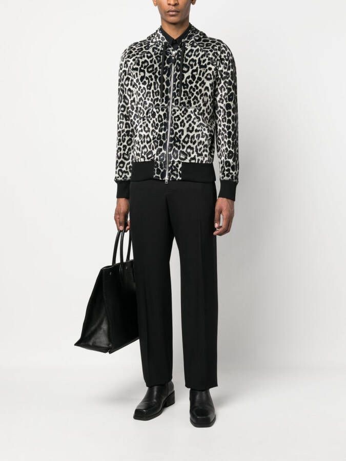 TOM FORD Trainingsjack met luipaardprint Grijs