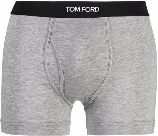 TOM FORD Twee boxershorts met logo tailleband Grijs