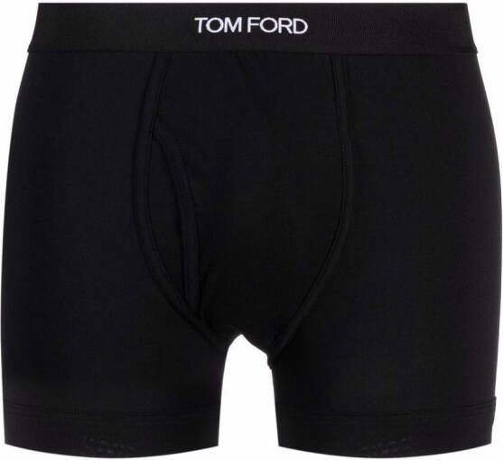TOM FORD Twee boxershorts met logo tailleband Zwart