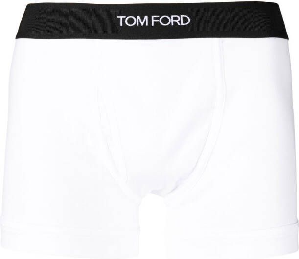TOM FORD 2-pack boxershorts met logoband Zwart