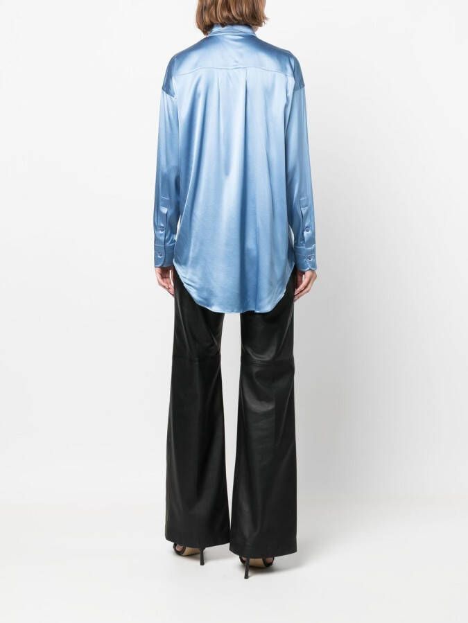 TOM FORD Zijden blouse Blauw