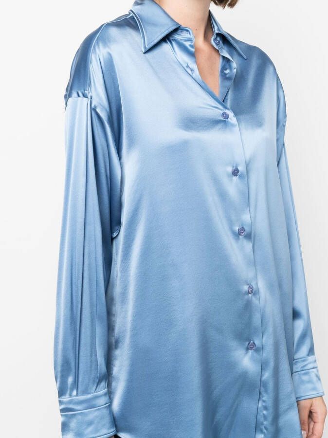 TOM FORD Zijden blouse Blauw
