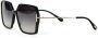 TOM FORD Eyewear Zonnebril met schildpadschild design Zwart - Thumbnail 2