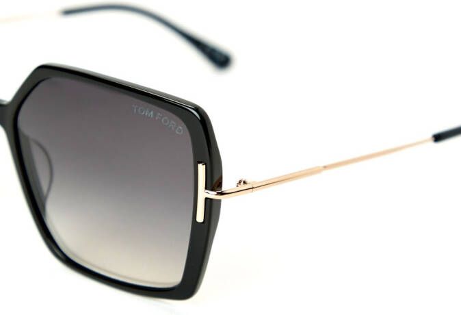TOM FORD Eyewear Zonnebril met schildpadschild design Zwart