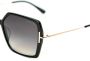 TOM FORD Eyewear Zonnebril met schildpadschild design Zwart - Thumbnail 3