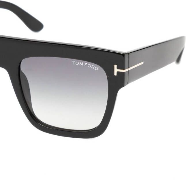 TOM FORD Eyewear Zonnebril met vierkant montuur Zwart