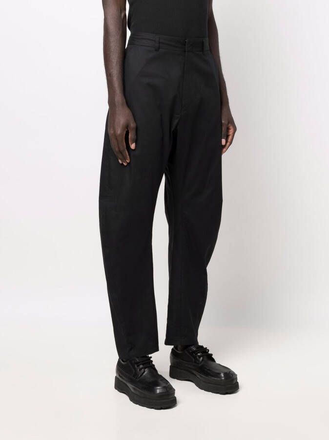 Tom Wood Broek met toelopende pijpen Zwart