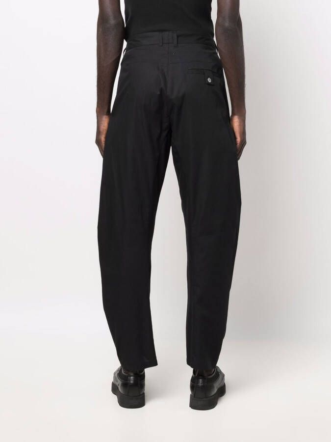 Tom Wood Broek met toelopende pijpen Zwart
