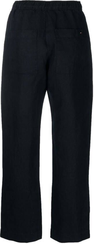 Tommy Hilfiger Broek met toelopende pijpen Blauw