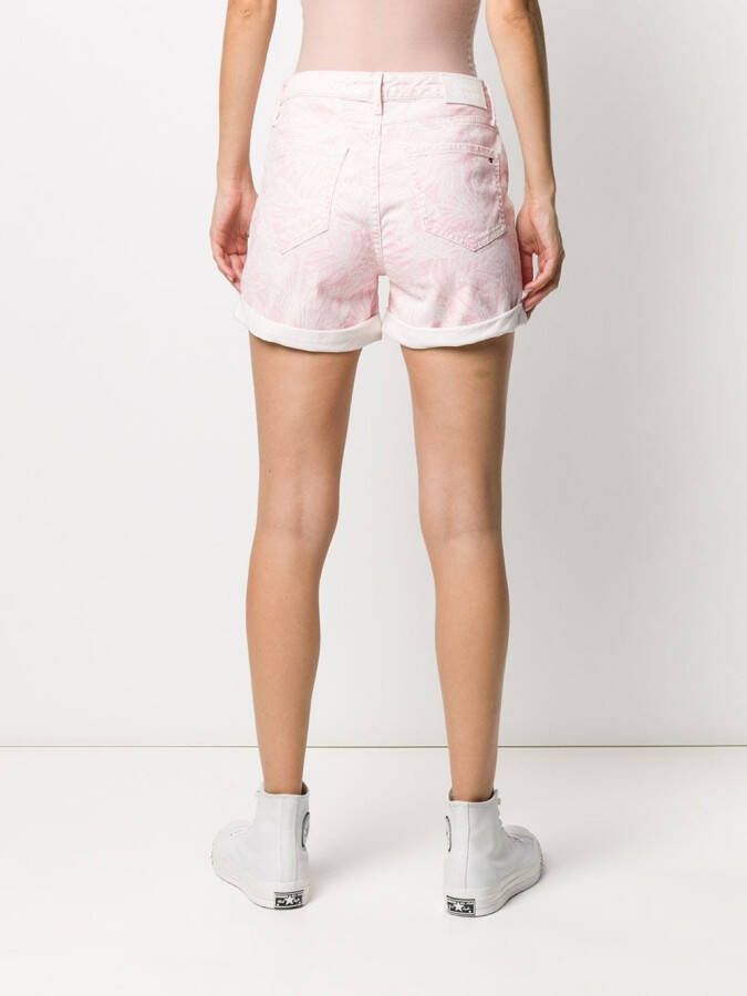 Tommy Hilfiger Denim shorts met print Roze