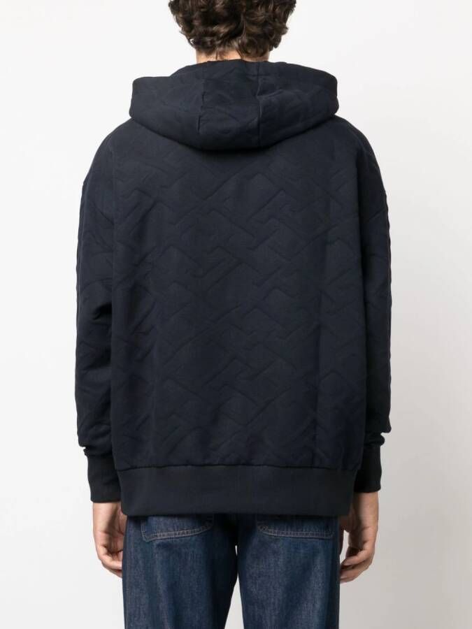 Tommy Hilfiger Hoodie met monogram patroon Blauw