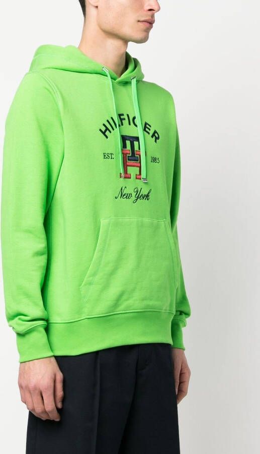 Tommy Hilfiger Hoodie met geborduurd logo Groen