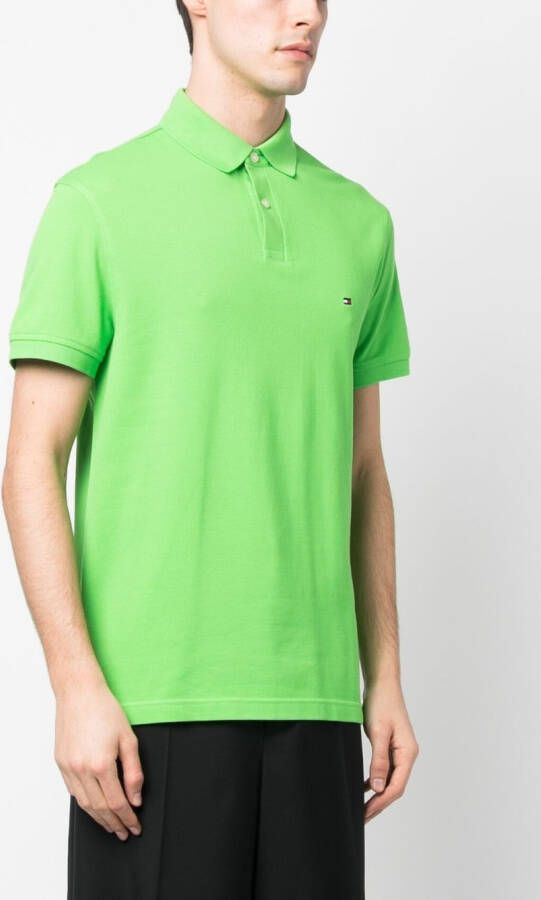 Tommy Hilfiger Poloshirt met geborduurd logo Groen