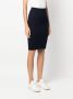 Tommy Hilfiger Gebreide kokerrok Blauw - Thumbnail 3