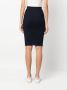 Tommy Hilfiger Gebreide kokerrok Blauw - Thumbnail 4