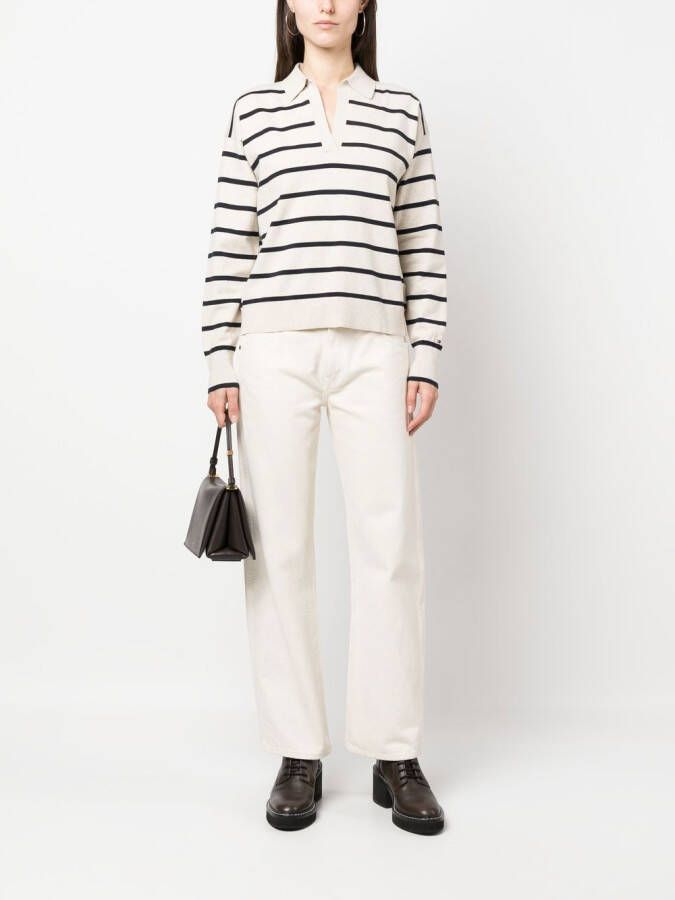 Tommy Hilfiger Gestreepte trui Beige