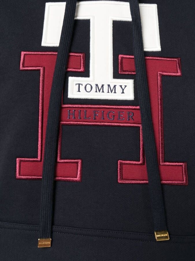 Tommy Hilfiger Hoodie met geborduurd logo Blauw