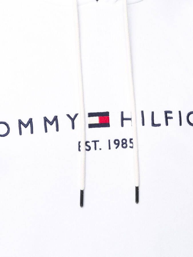 Tommy Hilfiger Hoodie met logopatch Wit