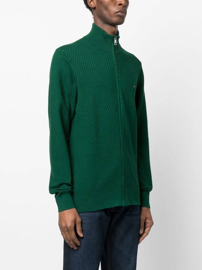 Tommy Hilfiger Jack met rits Groen