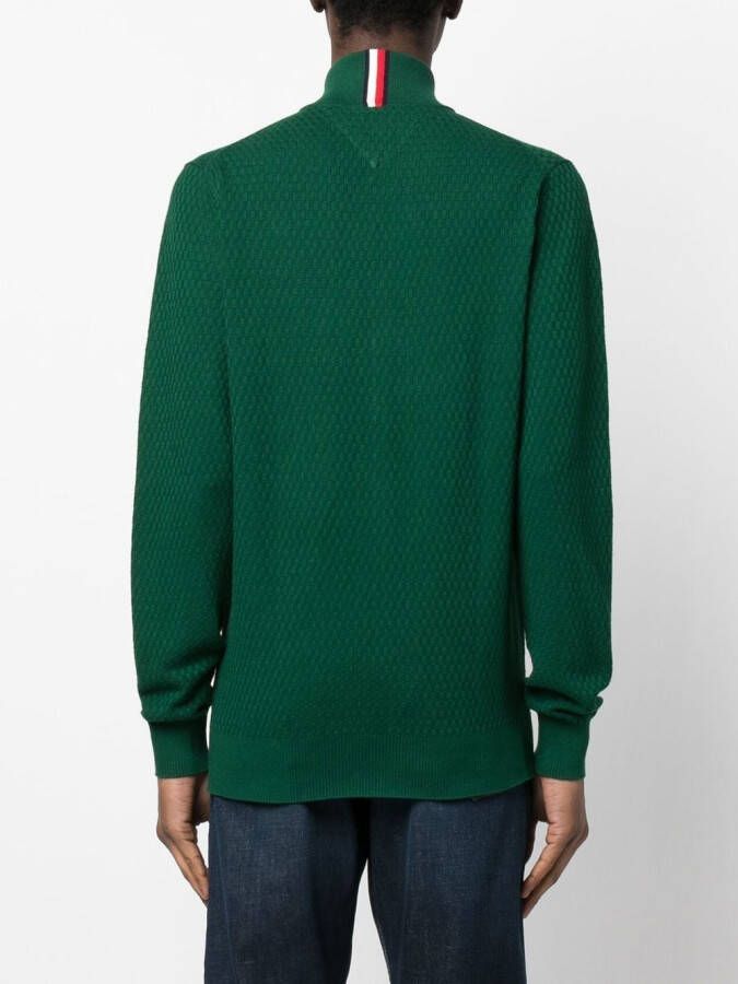 Tommy Hilfiger Jack met rits Groen