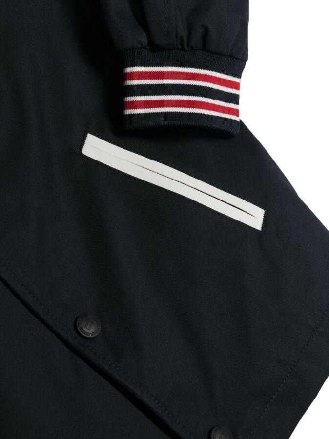 Tommy Hilfiger Junior Bomberjack met logoprint Blauw