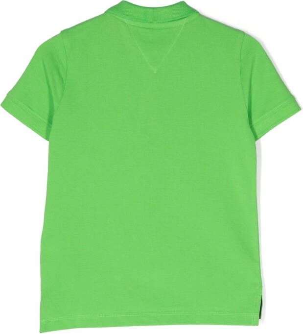 Tommy Hilfiger Junior Poloshirt met geborduurd logo Groen