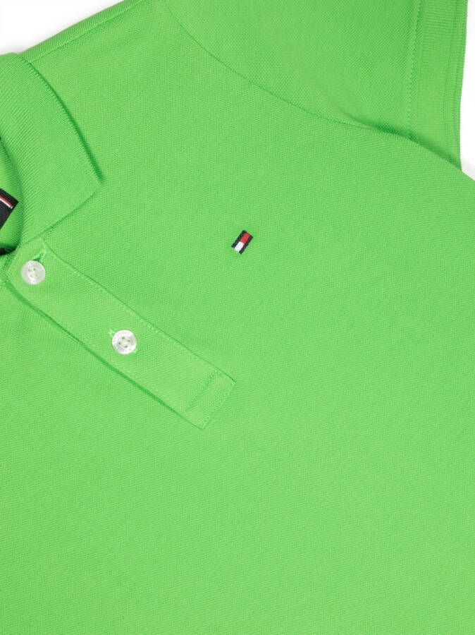 Tommy Hilfiger Junior Poloshirt met geborduurd logo Groen
