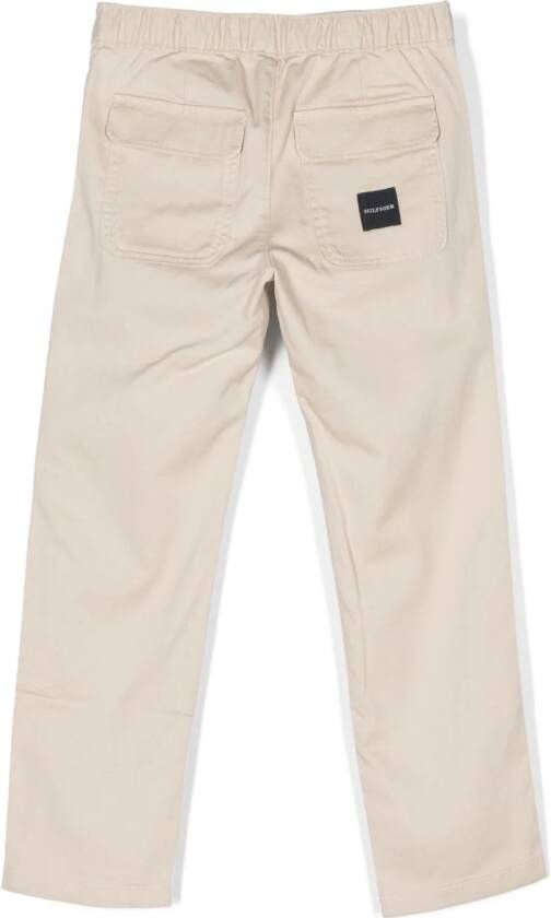 Tommy Hilfiger Junior Chino met logopatch Beige