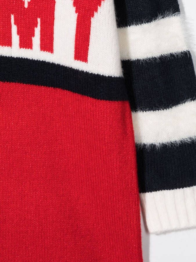 Tommy Hilfiger Junior Gebreide jurk Rood