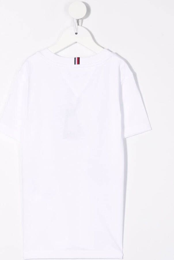 Tommy Hilfiger Junior Gestreept T-shirt Wit