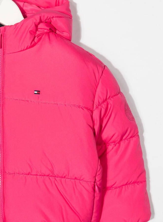 Tommy Hilfiger Junior Jack met geborduurd logo Roze
