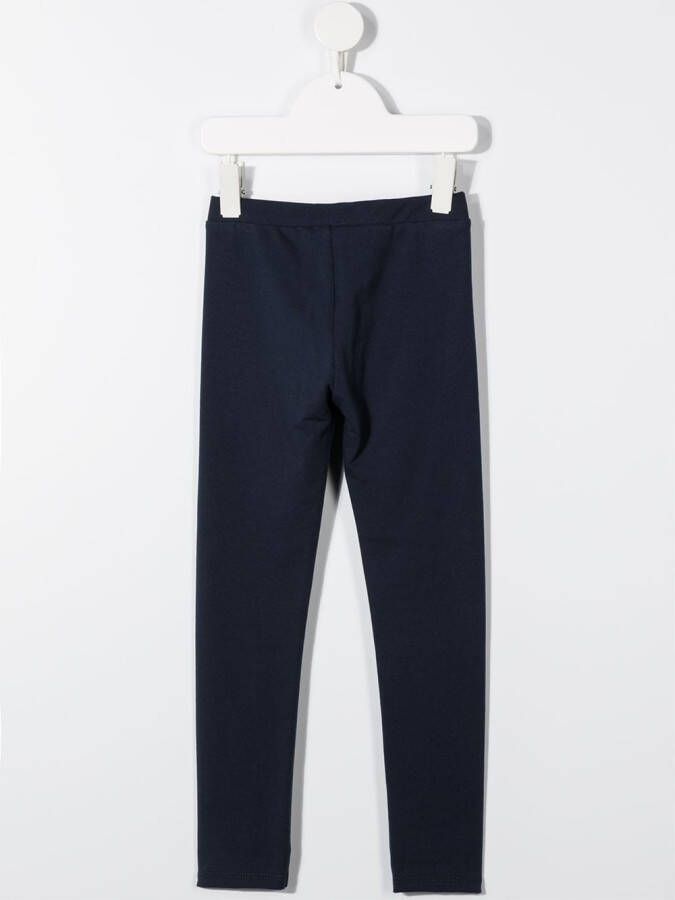 Tommy Hilfiger Junior Legging met logoprint Blauw