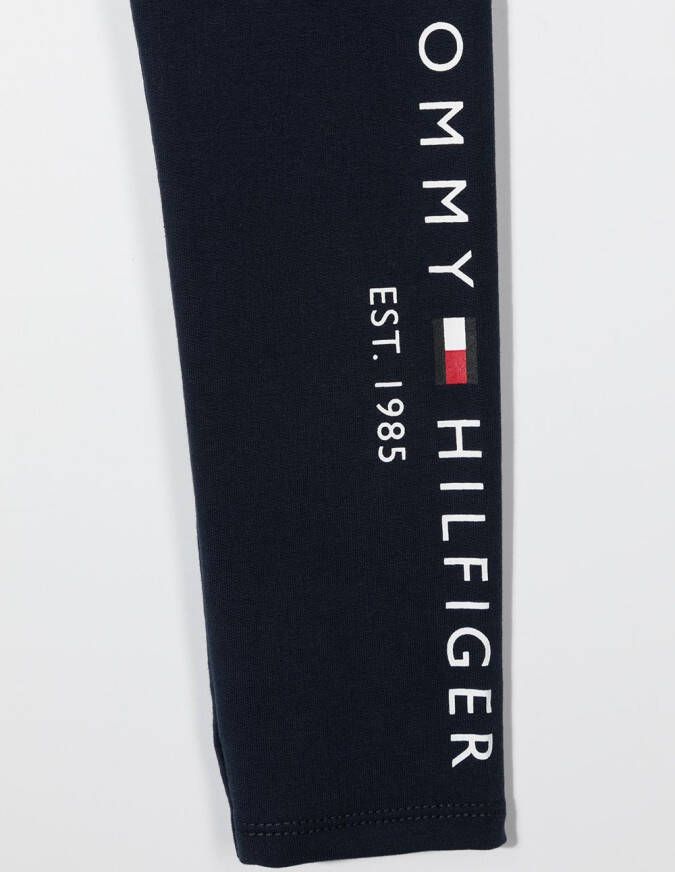 Tommy Hilfiger Junior Legging met logoprint Blauw