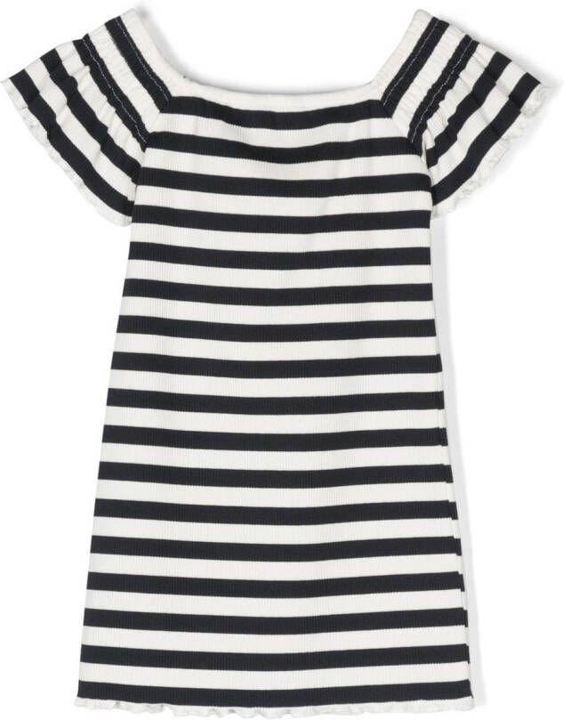 Tommy Hilfiger Junior Jurk met geborduurd logo Blauw