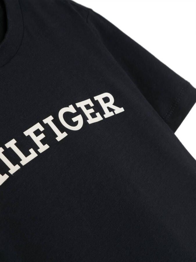 Tommy Hilfiger Junior T-shirt met logoprint Blauw