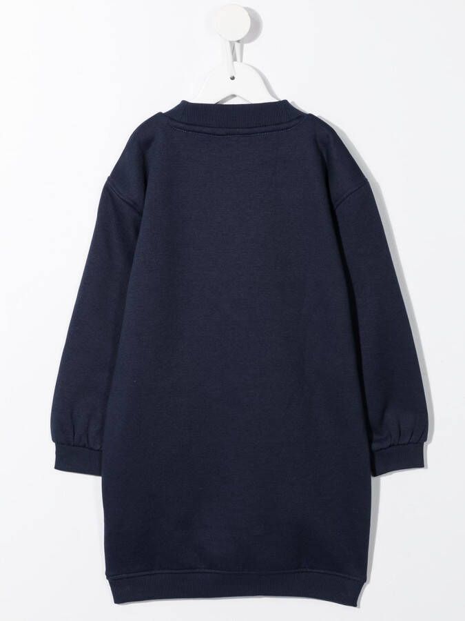 Tommy Hilfiger Junior Metallic sweaterjurk Blauw