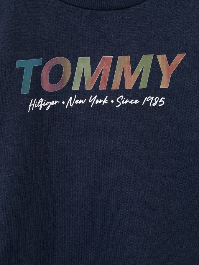 Tommy Hilfiger Junior Metallic sweaterjurk Blauw