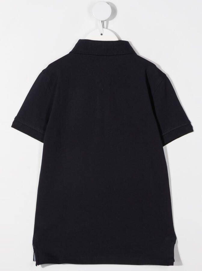 Tommy Hilfiger Junior Poloshirt met geborduurd logo Blauw