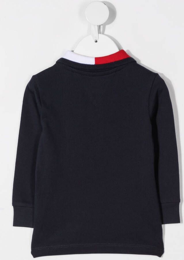 Tommy Hilfiger Junior Poloshirt met lange mouwen Blauw