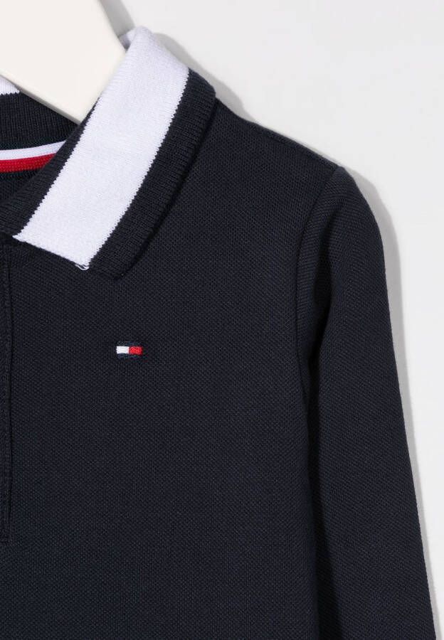 Tommy Hilfiger Junior Poloshirt met lange mouwen Blauw