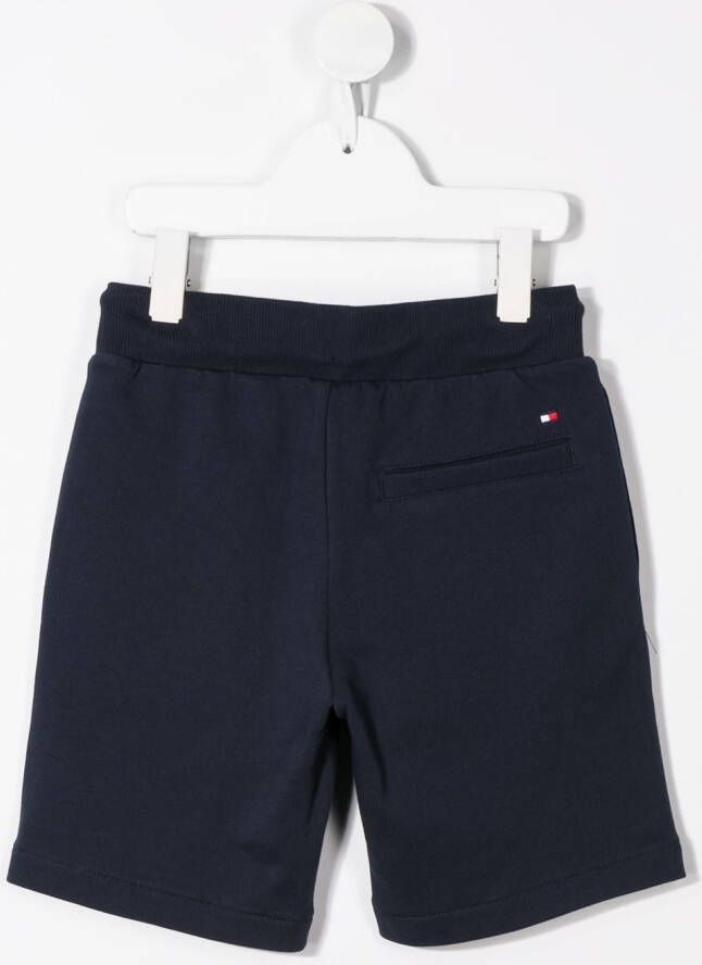 Tommy Hilfiger Junior Shorts met geborduurd logo Blauw
